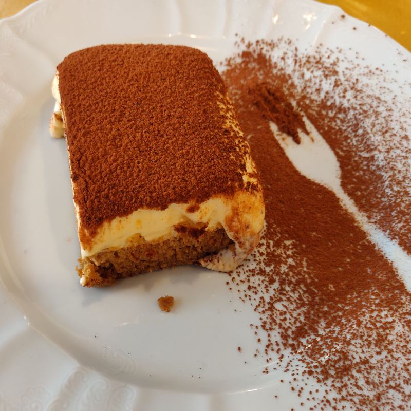 Tiramisu im Al Riso Prag